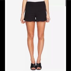 I State Black Ruffle Hem Welt Pockets Side Zipper Size 8 NWT